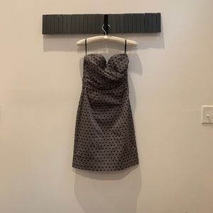 264. H&M Sexy & Formal Gray & Black Strapless Dress